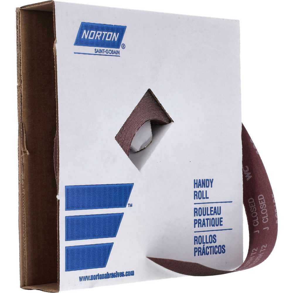 Norton sanding belt in packaging on a white background