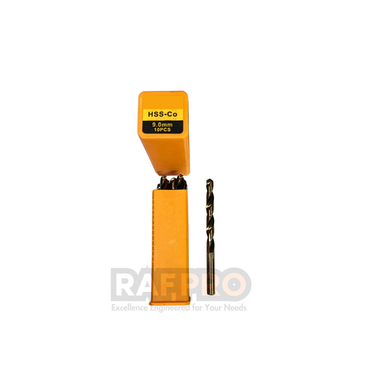 Twist Drill Bit HSS Co Straight Shank High Quality 9.00MM
