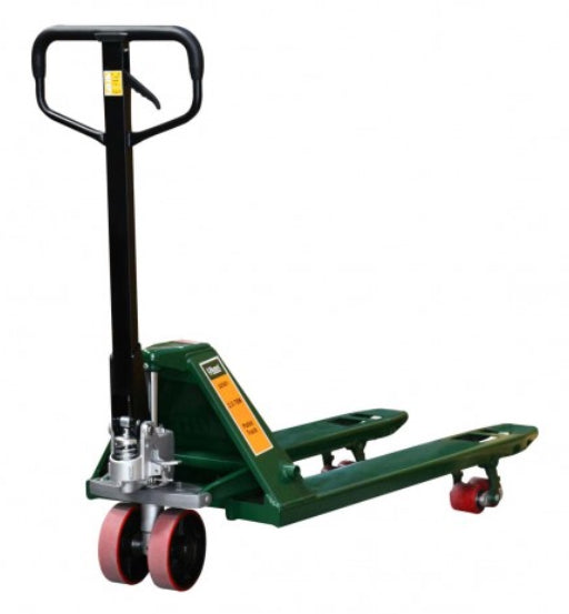 Pallet truck on a white background