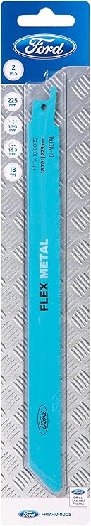 Ford flex metal blade with blue guard on a white background