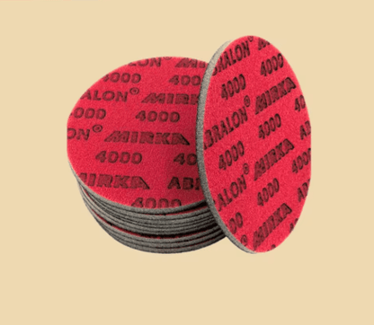 VELCRO SANDING DISC, 6'' size, grit 4000, MIRKA, high-performance abrasive sanding discs, 20 pieces.