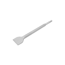 White plastic spatula on a white background
