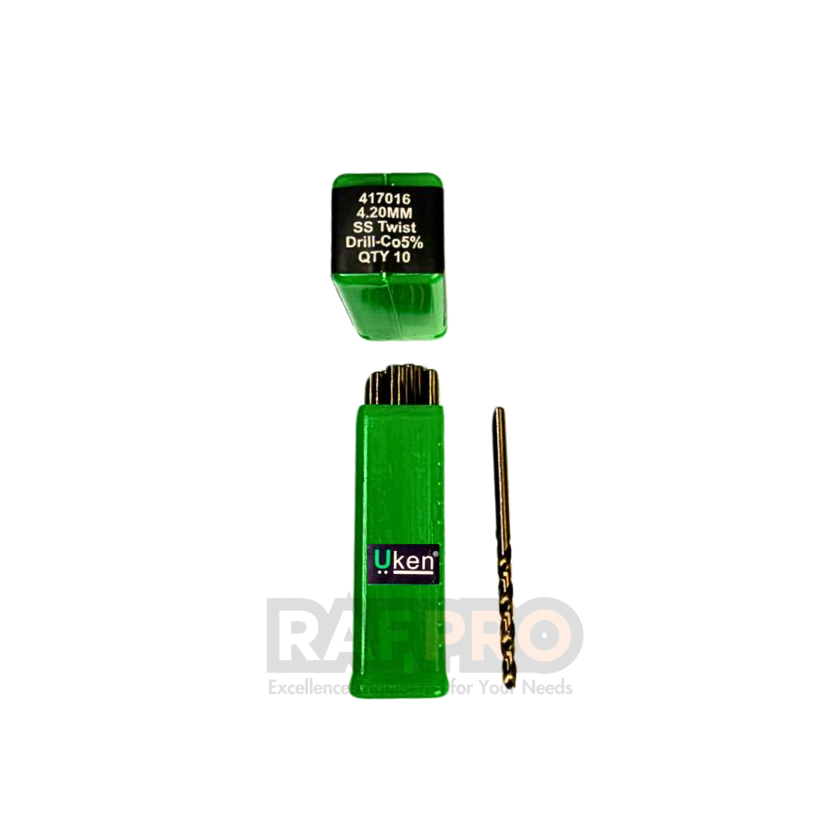Drill Bit-SS Fully Ground Drill Co5% Material Amber Color 4.20MM
