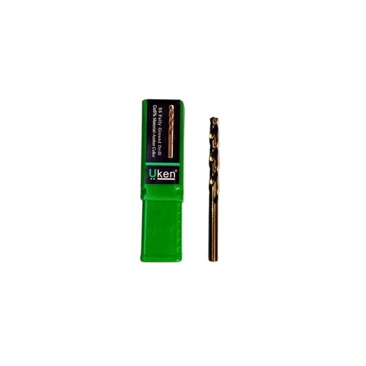 Uken Drill Bit- SS Fully Ground Drill Co5% Material Amber Color 6MM