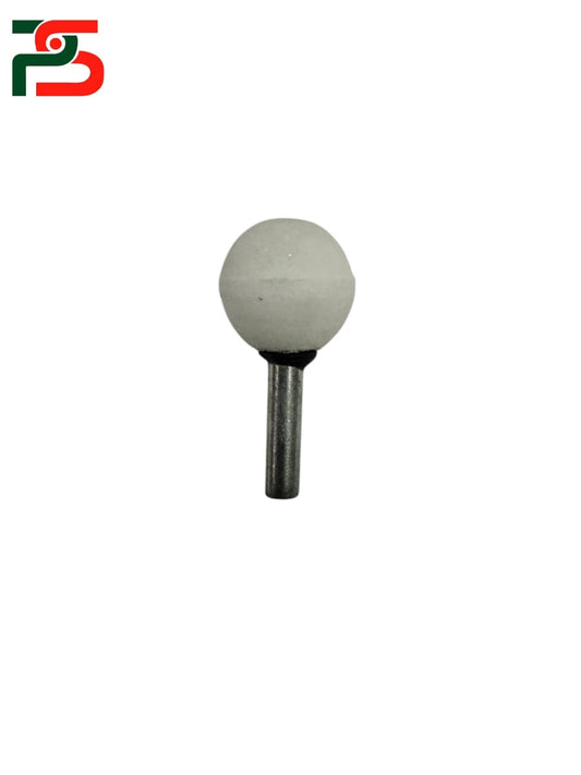 Mounted Stone Round : 22mm*22mm*6mm : White : SS