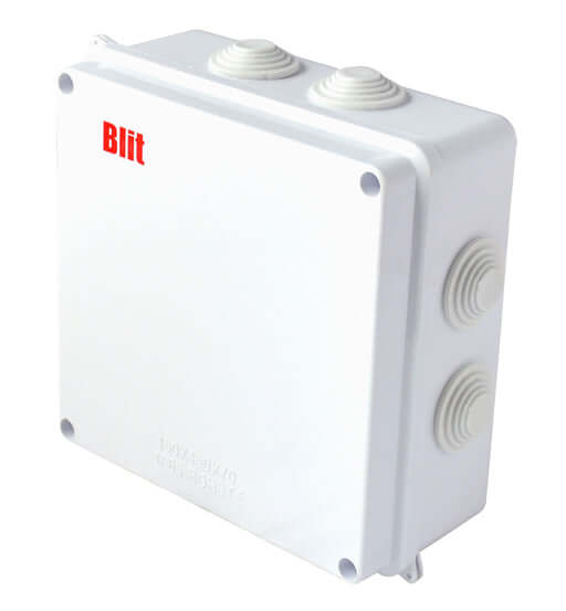 White electronic device with 'Blit' branding on a white background