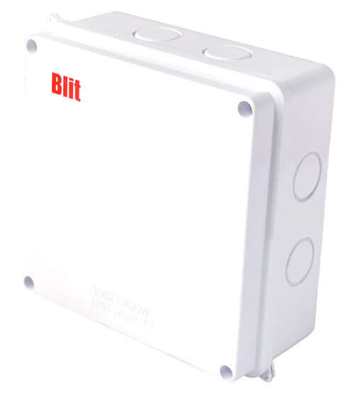 White wall bracket with 'Blit' branding on a white background