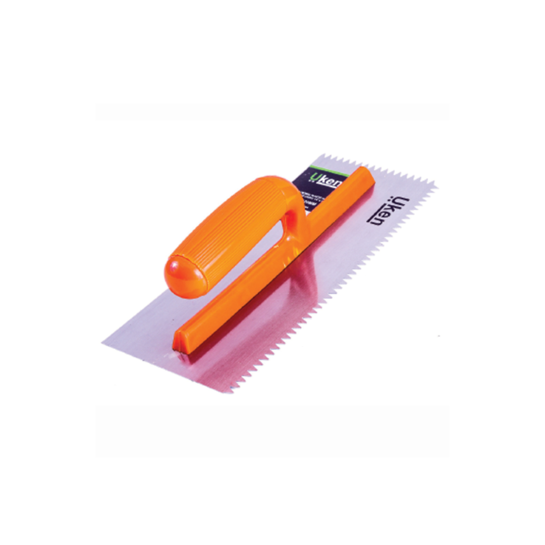 PLASTERING TROWEL STEEL - ZIGZAG