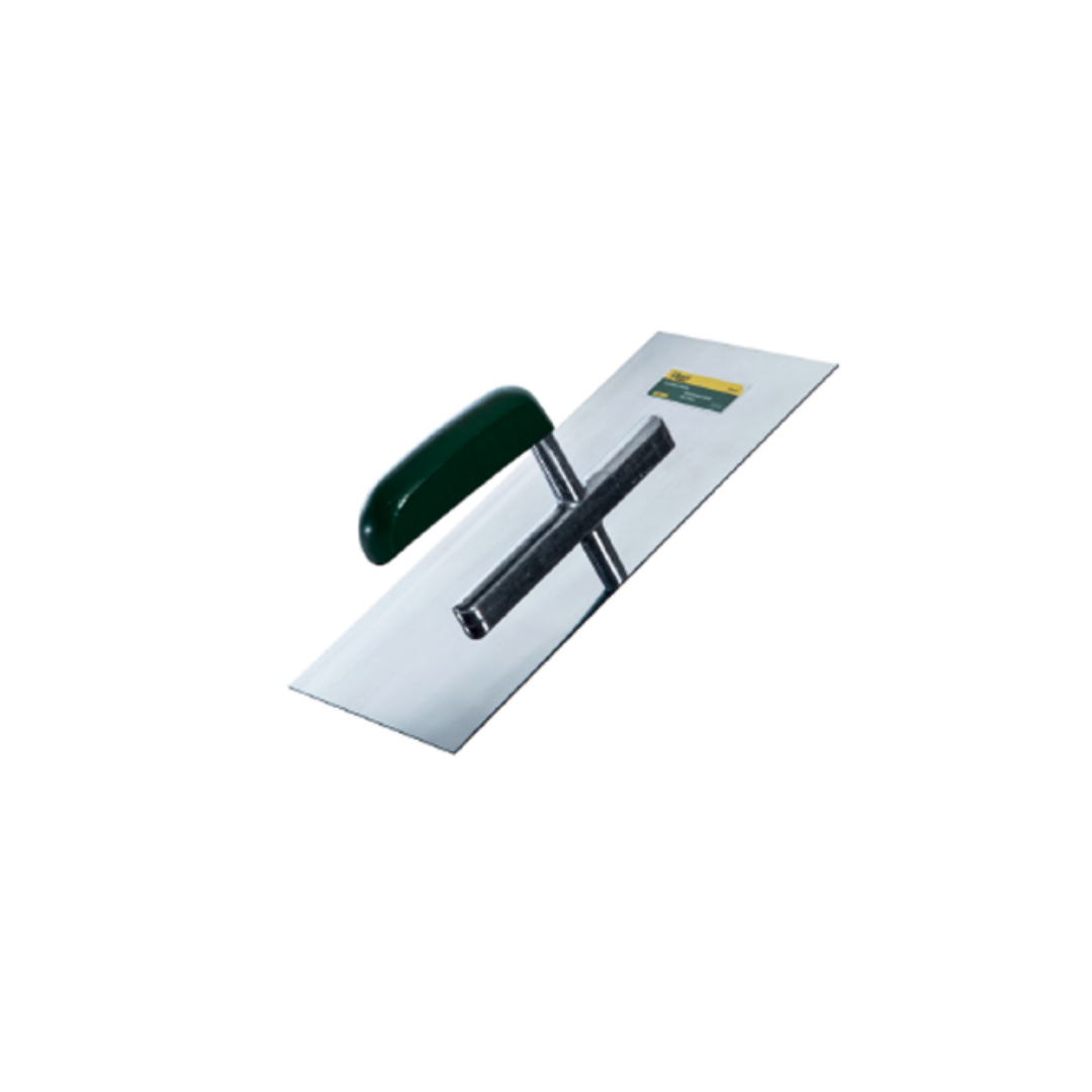 PLASTERING TROWEL GREEN HANDLE - WOOD